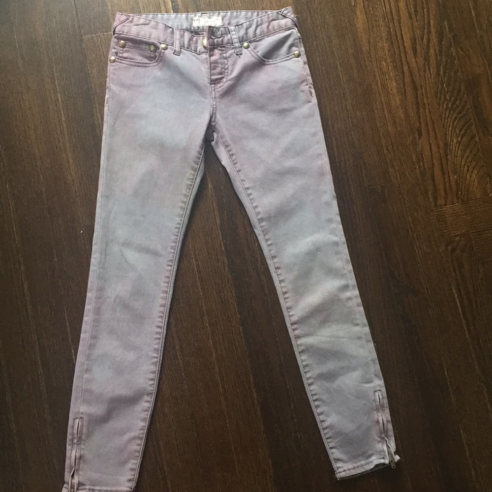 Purple free people pants